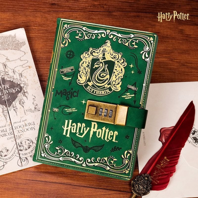 Магічний блокнот Гаррі Поттер Harry Potter із кодовим замком (Слізерін) - Фото 5 Магічний блокнот Гаррі Поттер Harry Potter із кодовим замком (Слізерін) - зображення 5