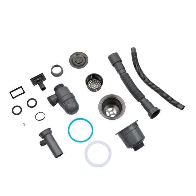 Кухонна мийка Kroner KRP Schwarze - SET7545NB PVD (3.0/0.8 мм) - зображення 17