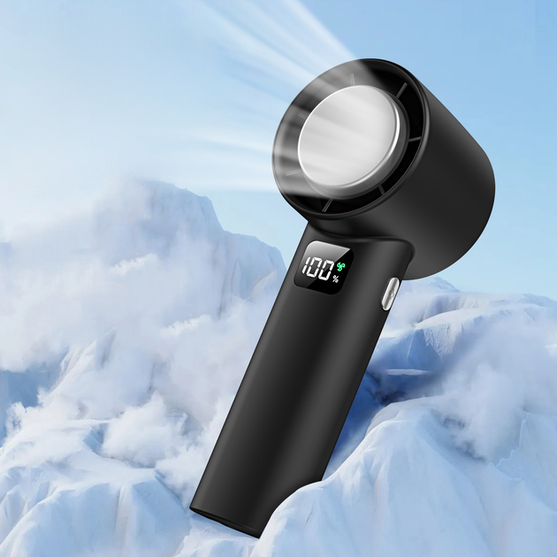 Портативный турбо-вентилятор Turbo Handheld Fan T60 с USB зарядкой - Фото 4 Портативный турбо-вентилятор Turbo Handheld Fan T60 с USB зарядкой - изображение 4