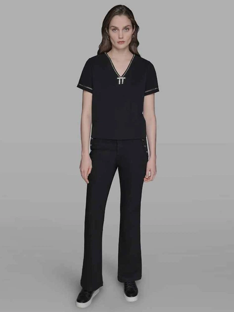 Блузка женская Karl Lagerfeld 286385810 L Черная (1160585127) - изображение 2