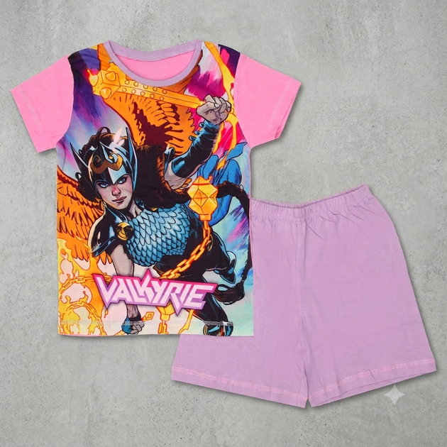 Дитяча піжама Marvel Валькирия — футболка і шорти Різнокольоровий 7-8 лет (128 см) Код: 3006lnt colors MV - Фото 1 Дитяча піжама Marvel Валькирия — футболка і шорти Різнокольоровий 7-8 лет (128 см) Код: 3006lnt colors MV - зображення 1