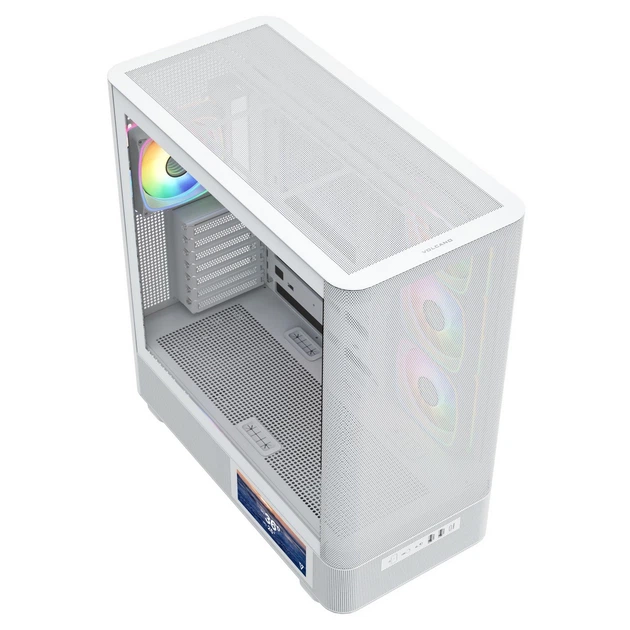 Корпус Modecom VOLCANO AQ400 ARGB MIDI SIDE LCD 6,2”, 4x120mm fans WHITE без БП ATX - изображение 8
