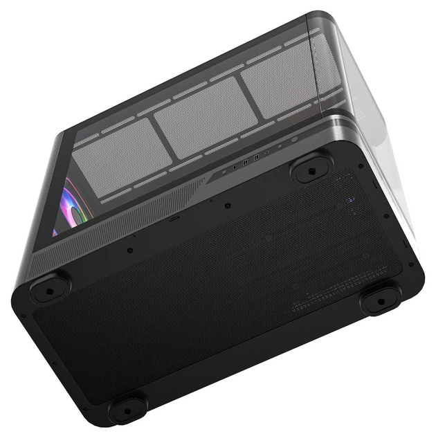 Корпус Modecom VOLCANO AQ200 ARGB MIDI FRONT LCD, 4x120mm fans BLACK без БП ATX - изображение 2