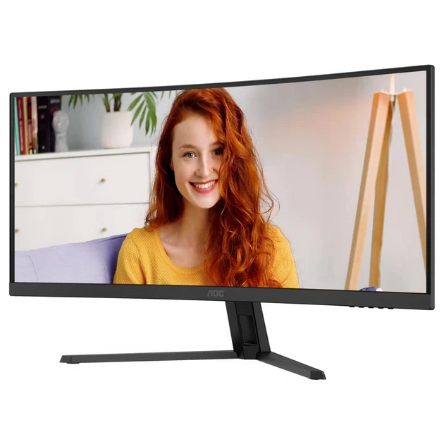 Монітор AOC 34" CU34B3E, UWQHD, VA, вигн., 120Гц, HDMI, DP - зображення 8
