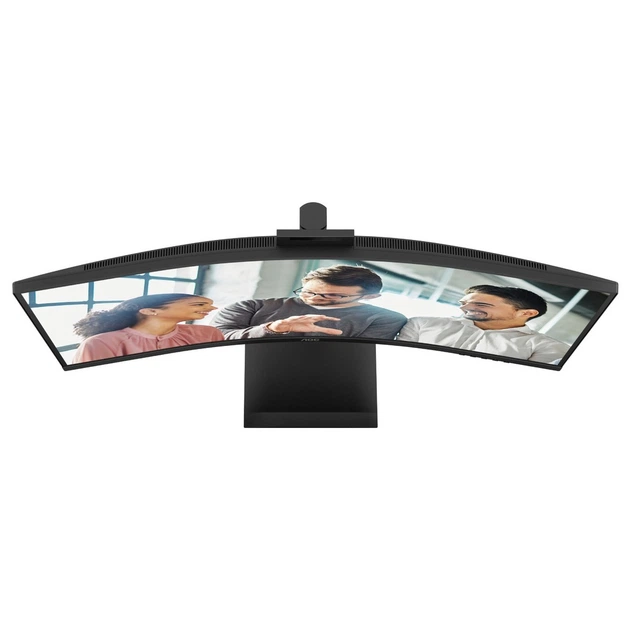 Монитор AOC 34" CU34E4CW, WQHD, VA, 120Гц, изгн., 2xHDMI, DP, USB-C, RJ-45, USB-hub, CAM, HAS - изображение 4