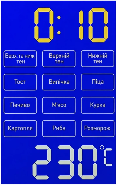 Електрична піч з конвекцією Liberton LEO-601E BLACK - зображення 2