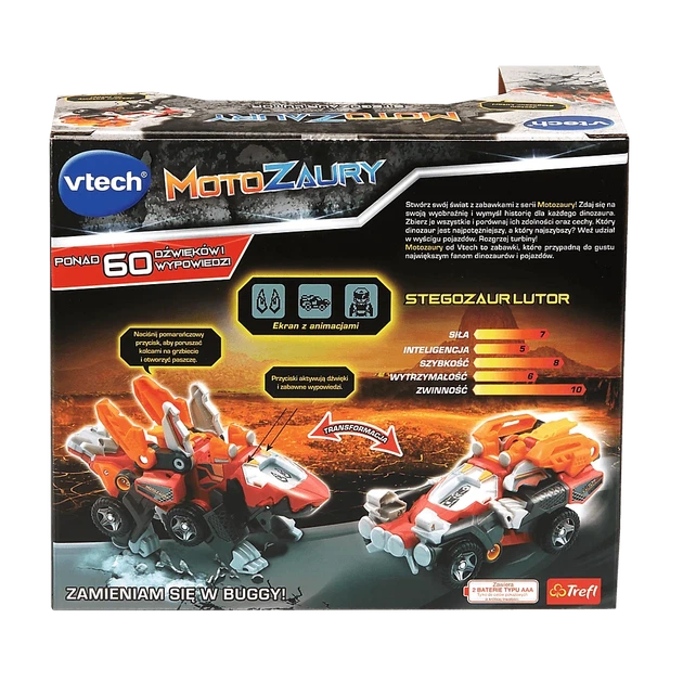 Figurka Vtech Motozaury Stegozaur Lutor 12 cm (5900511619515) - obraz 3