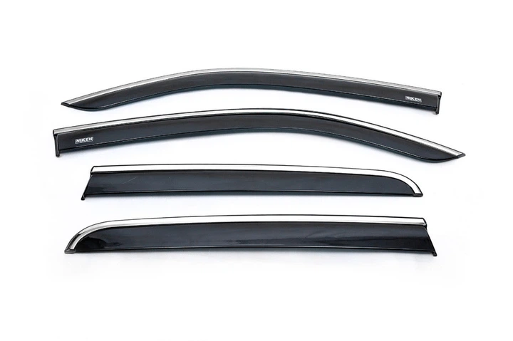 Вітровики з хромом (4 шт, Niken) для Volkswagen Amarok 2010-2022 рр - Фото 1 Вітровики з хромом (4 шт, Niken) для Volkswagen Amarok 2010-2022 рр - зображення 1