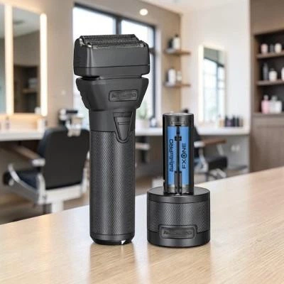 Шейвер профессиональный BaByliss PRO FXOne Black FX для парикмахеров и барберов, аккумуляторная электробритва, двойная сетка, 10000 об/мин, Black (EBMSF97XF) - изображение 3
