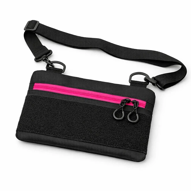 Сумка Cordura 1742 black через плечо патч-панель - изображение 7