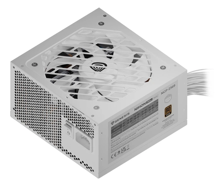 Блок питания Genesis ZASILACZ GENESIS NIHON 750NM White 750W 80+ BRONZE ATX 3.1 (NGP-2369) EU - Фото 1 Блок питания Genesis ZASILACZ GENESIS NIHON 750NM White 750W 80+ BRONZE ATX 3.1 (NGP-2369) EU - изображение 1