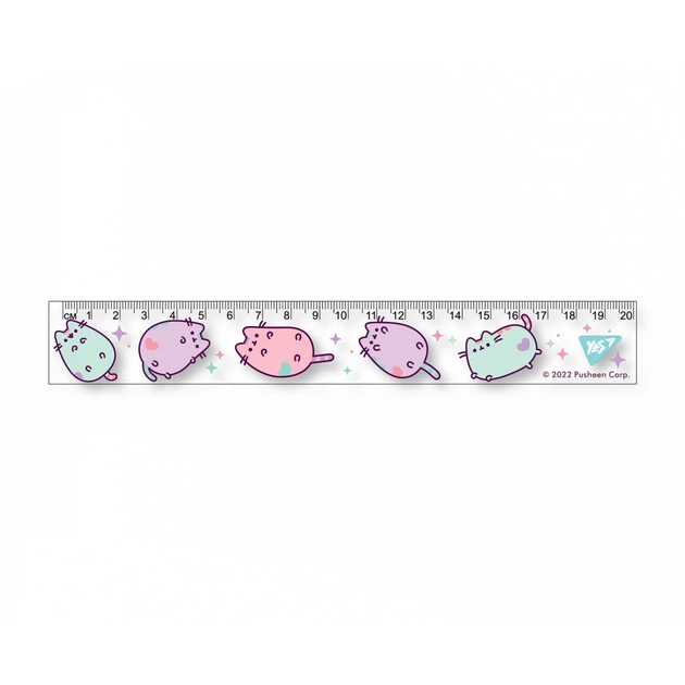 Лінійка Yes, Pusheen 20 см (370622) - Фото 1 Лінійка Yes, Pusheen 20 см (370622) - изображение 1