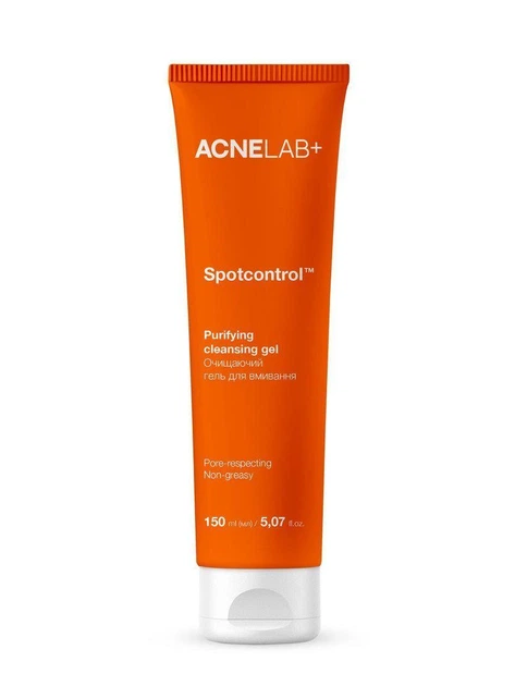Очищающий гель для умывания ACNELAB+ Spotcontrol Purifying Cleansing Gel, 150 мл (52763830452592) - Фото 1 Очищающий гель для умывания ACNELAB+ Spotcontrol Purifying Cleansing Gel, 150 мл (52763830452592) - изображение 1