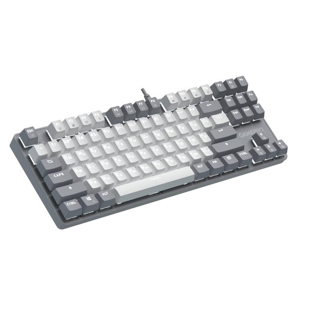 Клавіатура GamePro Genesis Metallic MK110G 87 клавіш Gray - Фото 3 Клавіатура GamePro Genesis Metallic MK110G 87 клавіш Gray - зображення 3