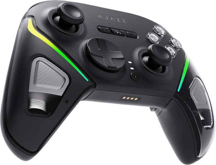 Бездротовий геймпад Ajazz GP100 2.4G/BT/USB Switch/PC/iOS/Android RGB Black (GP100-B) - Фото 3 Бездротовий геймпад Ajazz GP100 2.4G/BT/USB Switch/PC/iOS/Android RGB Black (GP100-B) - зображення 3