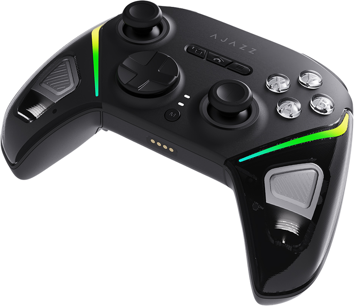 Бездротовий геймпад Ajazz GP100 2.4G/BT/USB Switch/PC/iOS/Android RGB Black (GP100-B) - Фото 5 Бездротовий геймпад Ajazz GP100 2.4G/BT/USB Switch/PC/iOS/Android RGB Black (GP100-B) - зображення 5