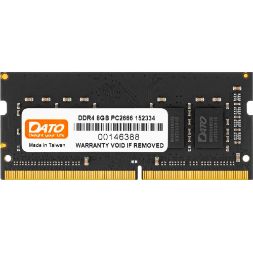 Оперативна пам'ять Dato 8GB SODIMM DDR4 2666MHz (DT8G4DSDND26) - Фото 1 Оперативна пам'ять Dato 8GB SODIMM DDR4 2666MHz (DT8G4DSDND26) - изображение 1