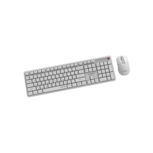 Комплект Gembird Silent Key Pro Business Wireless White (KBS-WMS-01-W-CYRL) GEMBIRD KBS-WMS-01-W-CYRL 1059163 - изображение 2