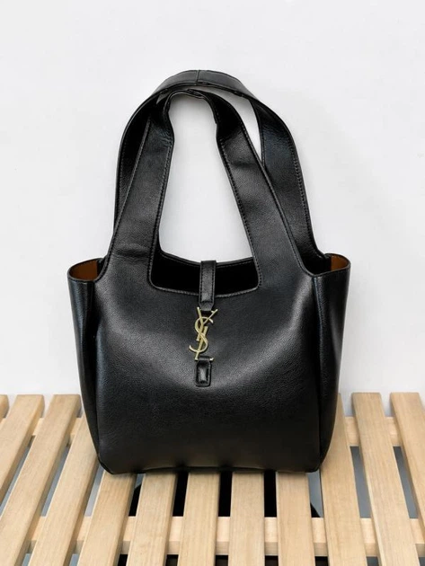 Элегантная женская кожанная сумка Saint Laurent черная (96994) - Фото 3 Элегантная женская кожанная сумка Saint Laurent черная (96994) - изображение 3