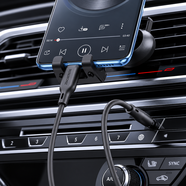 Аудиокабель Borofone BL18 USB Type-C – 3.5 мм AUX Hi-Fi 1 м - Фото 3 Аудиокабель Borofone BL18 USB Type-C – 3.5 мм AUX Hi-Fi 1 м - изображение 3