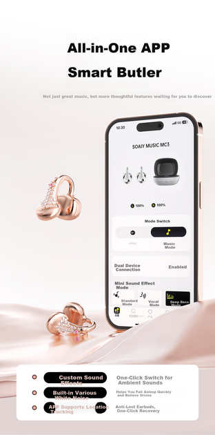 Наушники SOAIY MC3 Jewelry Open-Ear - изображение 4