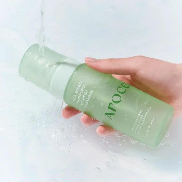 Пінка для вмивання з центелою та пантенолом Arocell Cica Repair Panthenol Whipped Cleanser, 160 мл - зображення 3