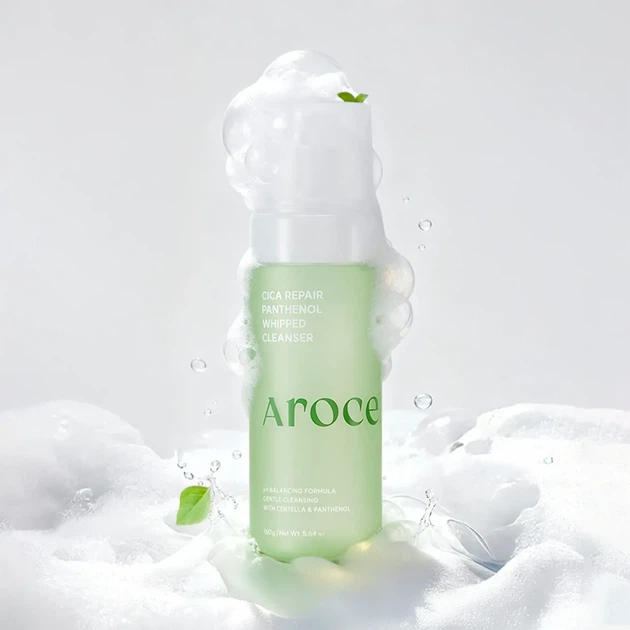 Пінка для вмивання з центелою та пантенолом Arocell Cica Repair Panthenol Whipped Cleanser, 160 мл - зображення 4