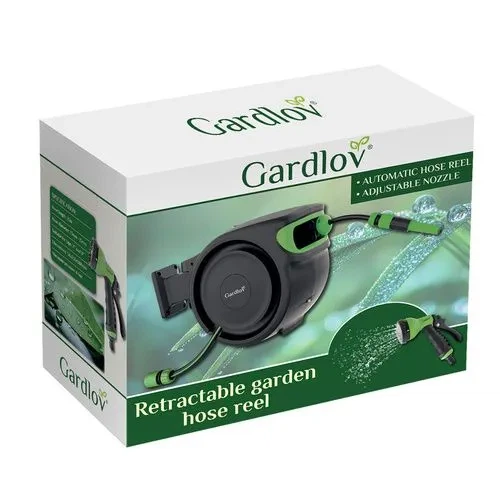 Автоматичний котушковий шланг Gardlov 25 м із пістолетом - зображення 2