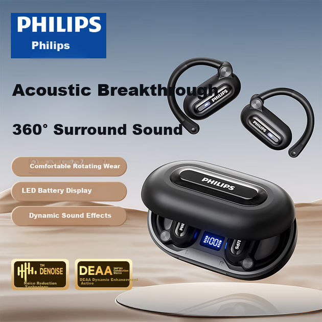 Наушники PHILIPS TAT4769 TWS Open-Ear Black - изображение 3