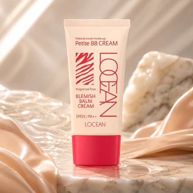 Тонувальний BB-крем для обличчя L’OCEAN Petite BB Cream SPF25/PA++ натуральний беж для сухої та комбінованої шкіри 50 мл - зображення 3