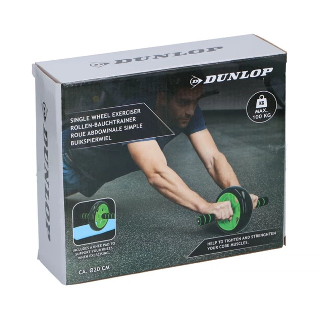 Одноколесный ролик для тренировки мышц живота Dunlop Green (5904501202794) - изображение 2