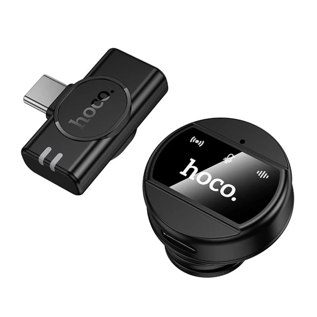 Микрофон беспроводной Hoco L21 USB-C Black (6942007663144) - изображение 4