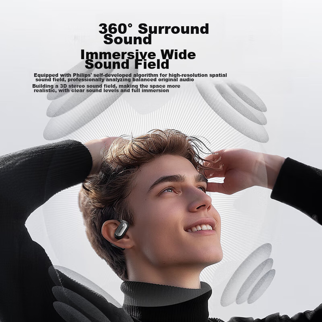 Наушники PHILIPS TAA3719 Open-Ear ENC Black - изображение 5