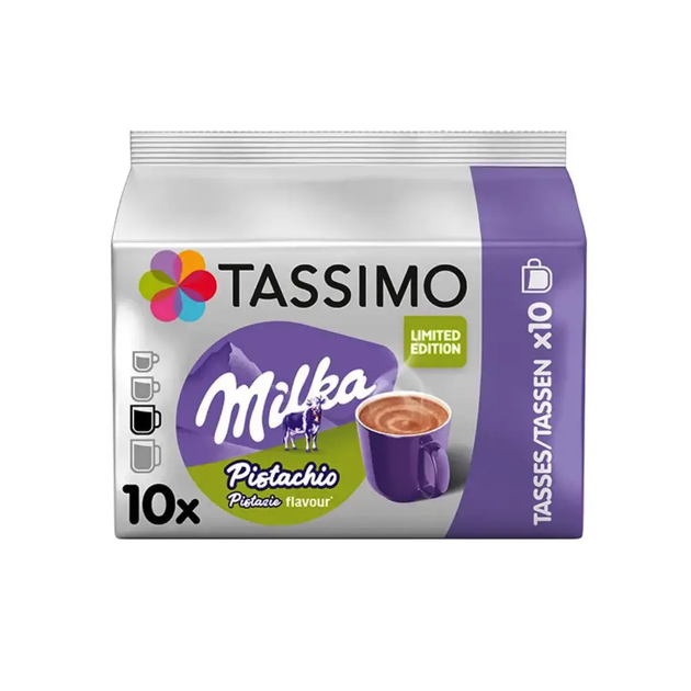 Гарячий шоколад у капсулах TASSIMO Milka Pistachio 10 порцій. - Фото 1 Гарячий шоколад у капсулах TASSIMO Milka Pistachio 10 порцій. - зображення 1