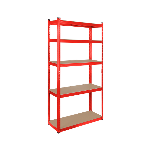 Стелаж металевий Rebel RB-1251R 180×90×40 см, 5 полиць - изображение 2