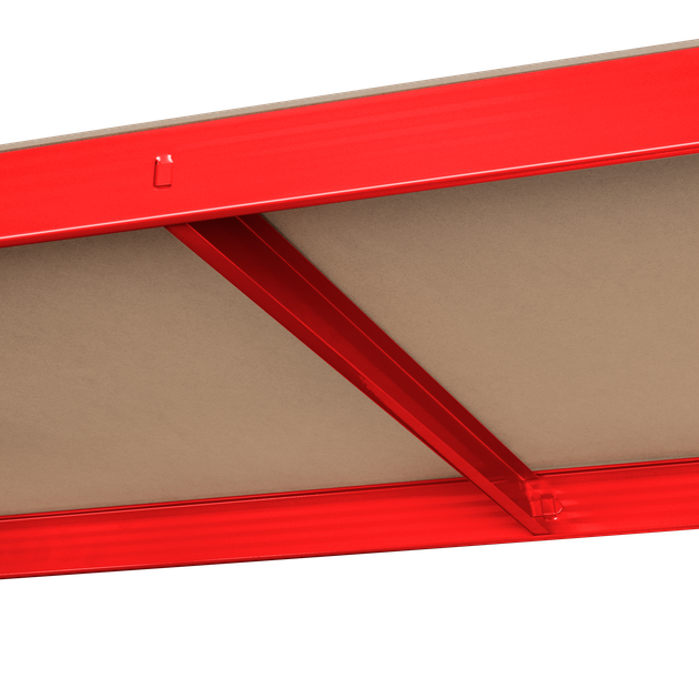 Стелаж металевий Rebel RB-1251R 180×90×40 см, 5 полиць - изображение 7