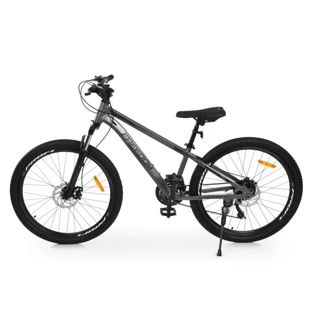 Велосипед горный 29" Profi Freedom AM DD алюминиевая рама 15" на рост 155-175 см серо-черный (FD-29007) - изображение 3