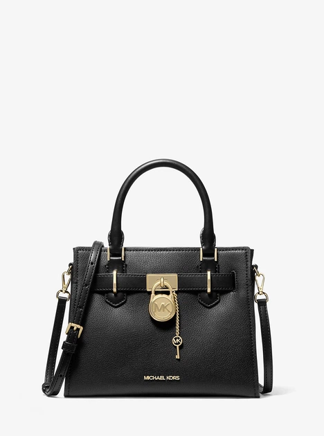 Сумка жіноча Michael Kors Hamilton Small Leather Satchel натуральна шкіра - Фото 1 Сумка жіноча Michael Kors Hamilton Small Leather Satchel натуральна шкіра - изображение 1