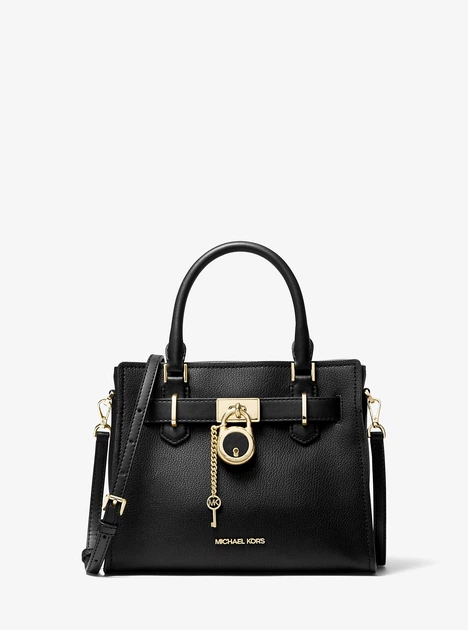Сумка жіноча Michael Kors Hamilton Small Leather Satchel натуральна шкіра - Фото 2 Сумка жіноча Michael Kors Hamilton Small Leather Satchel натуральна шкіра - изображение 2