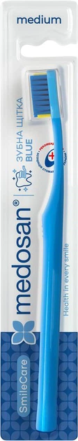 Зубная щетка Medosan SmileCare Medium Blue Medosan Голубая (4823109412217) - Фото 1 Зубная щетка Medosan SmileCare Medium Blue Medosan Голубая (4823109412217) - изображение 1