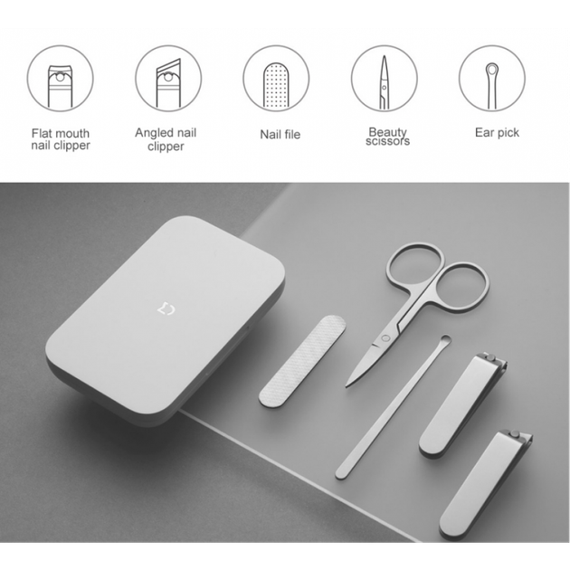 Набір для манікюру Xiaomi Mijia Nail Cliper Set 5 in 1 (MJZJD002QW) [47738] - зображення 2