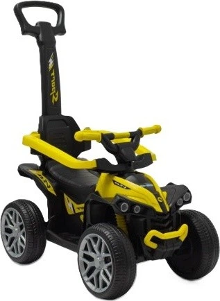 Машинка-каталка Baby Mix Mega quad 2в1 Жовта 15940 (8596164159408) - Фото 1 Машинка-каталка Baby Mix Mega quad 2в1 Жовта 15940 (8596164159408) - зображення 1