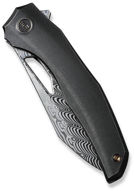 Нож складной туристический Weknife Ignio Mystery Box 8.39 см Damasteel Hakkapella / 6AL4V Черный (WE22042B-DS1 MB) - Фото 5 Нож складной туристический Weknife Ignio Mystery Box 8.39 см Damasteel Hakkapella / 6AL4V Черный (WE22042B-DS1 MB) - изображение 5