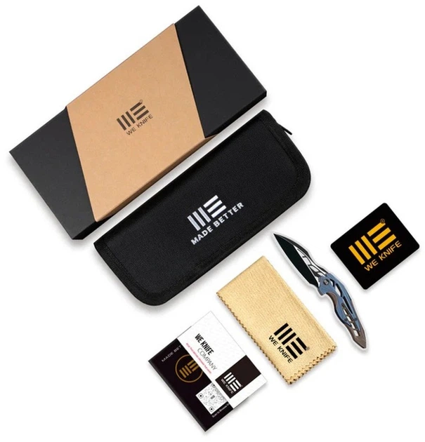 Нож складной туристический Weknife Ignio Mystery Box 8.39 см Damasteel Hakkapella / 6AL4V Черный (WE22042B-DS1 MB) - Фото 9 Нож складной туристический Weknife Ignio Mystery Box 8.39 см Damasteel Hakkapella / 6AL4V Черный (WE22042B-DS1 MB) - изображение 9