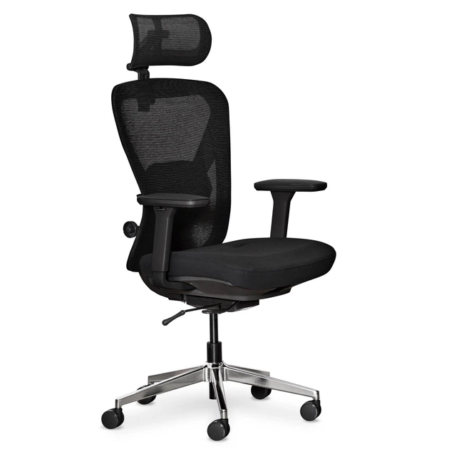 Крісло Mealux Q1 Air Fabric Black (арт HF-Q1 F/B) - Фото 1 Крісло Mealux Q1 Air Fabric Black (арт HF-Q1 F/B) - зображення 1