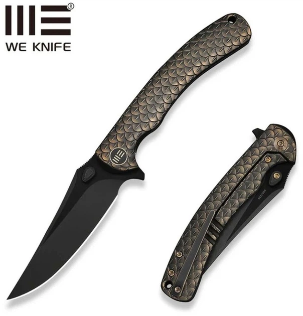 Нож складной туристический Weknife Dracarys 9.1 см Böhler M390 / 6AL4V Бронзово-черный (WE25061B-4) - Фото 9 Нож складной туристический Weknife Dracarys 9.1 см Böhler M390 / 6AL4V Бронзово-черный (WE25061B-4) - изображение 9