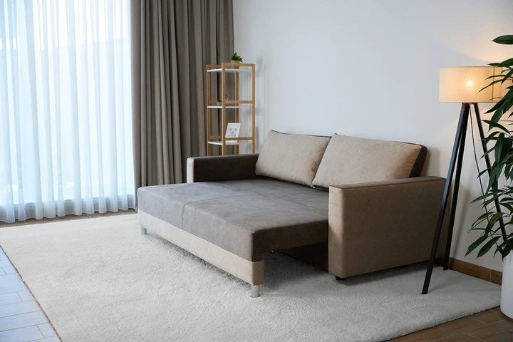 Прямий диван MÜNGER Sofa Ruhe 220x87x75, з механізмом єврокнижка, з оббивкою з тканини Mars 01 - Фото 11 Прямий диван MÜNGER Sofa Ruhe 220x87x75, з механізмом єврокнижка, з оббивкою з тканини Mars 01 - зображення 11