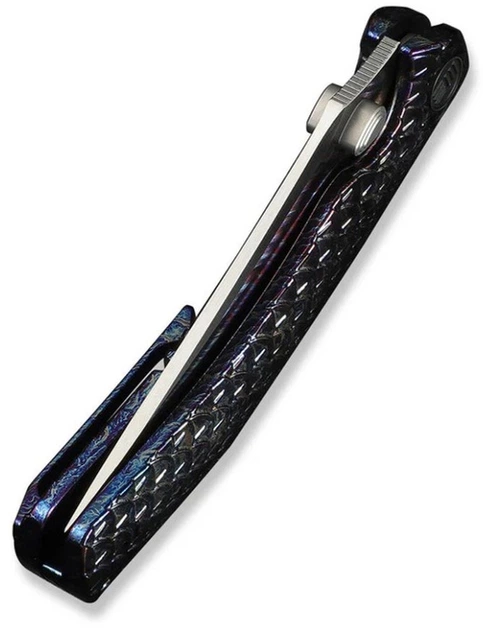 Нож складной туристический Weknife Dracarys 9.1 см Böhler M390 / 6AL4V Пламенный (WE25061B-3) - изображение 4