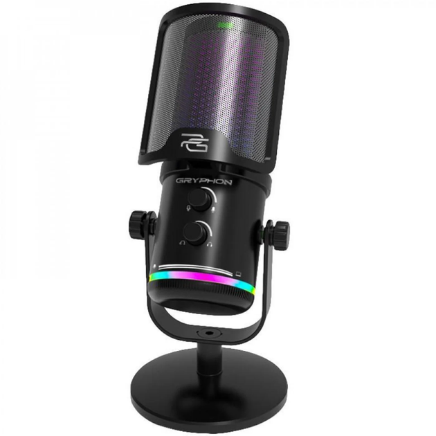 Игровой микрофон Proove Gryphon RGB конденсаторный USB Type-C - Фото 9 Игровой микрофон Proove Gryphon RGB конденсаторный USB Type-C - изображение 9
