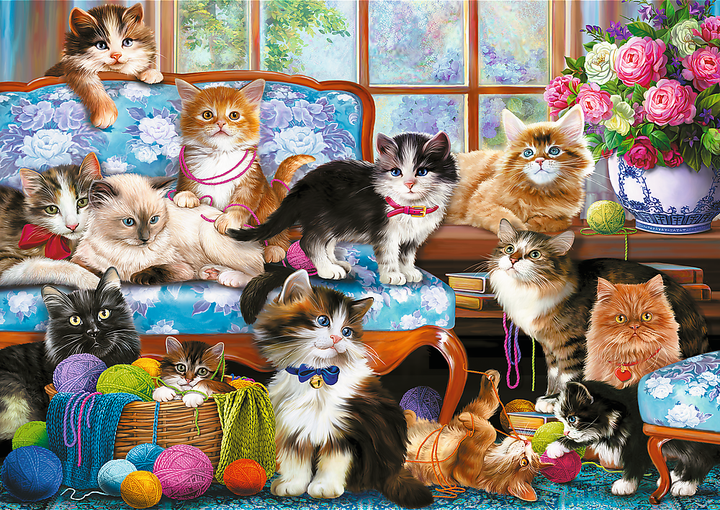 Puzzle Trefl Kocia rodzina 500 elementów (5900511374254) - obraz 2